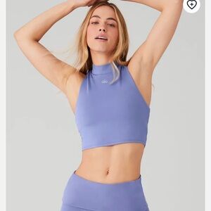 Alo Yoga Alosoft Top That Bra Tank - Infinity Blue Medium